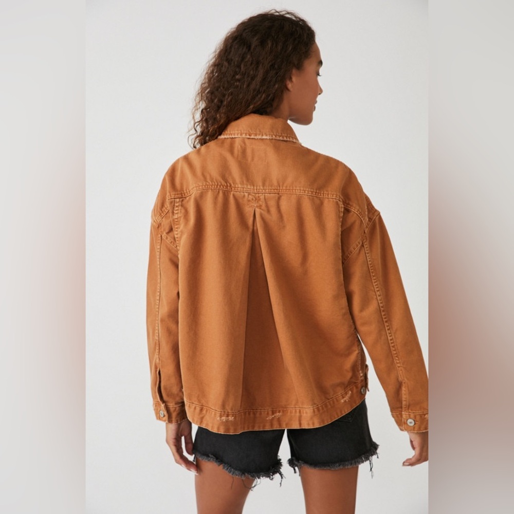 free people Opal Swing Denim Trucker Jacket - Picture 3 of 5
